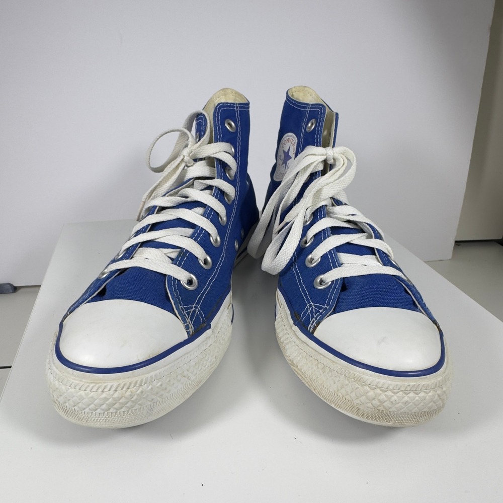 Converse Chuck Taylor All Star High Top Blue Men 8.5 Women 10.5 Sneaker Canvas - Picture 4 of 15